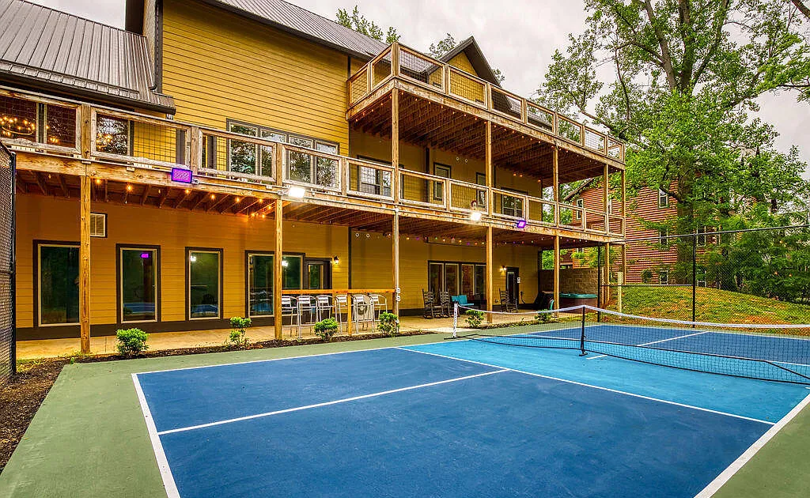 Private pickleball court